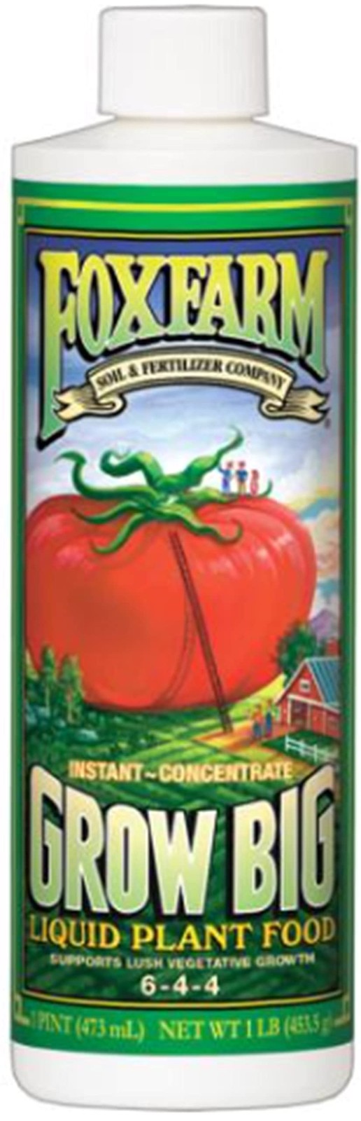 Grow Big Liquid Fertilizer 1 Pint For Healthier Bigger Plants And Vibrant Blooms
