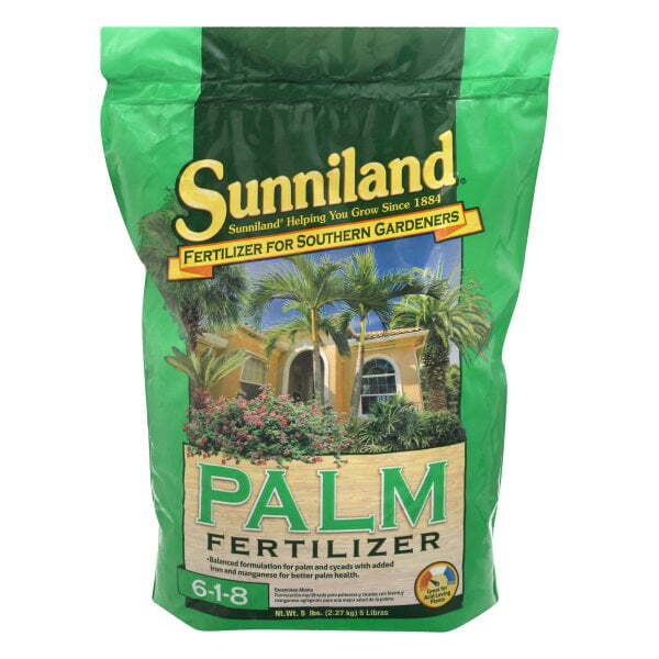 Sunniland Palm Fertilizer 6-1-8 Granules 5 Lb.