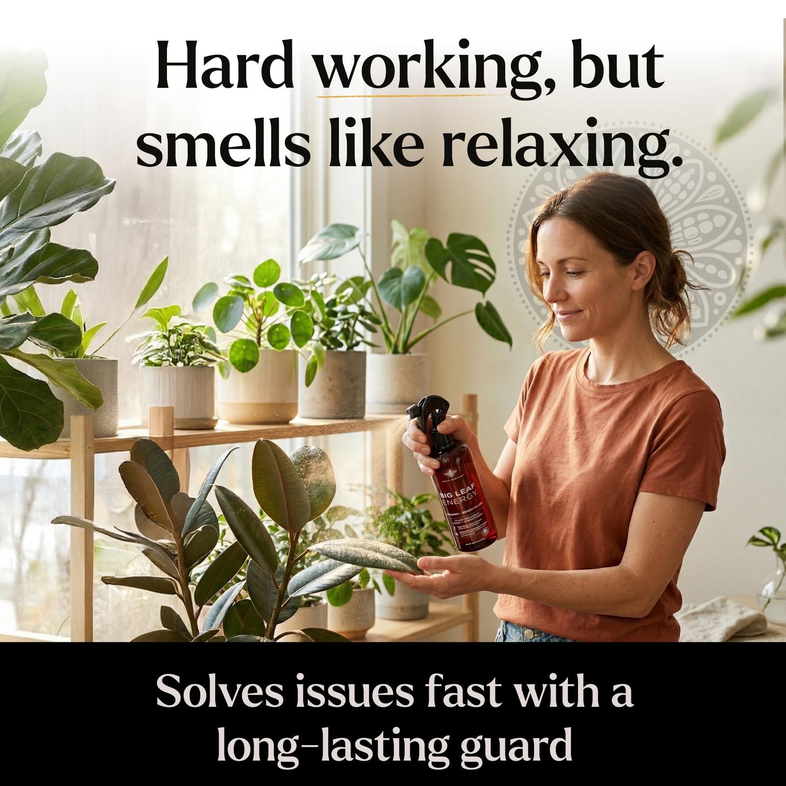 Neem Oil Spray for Plants Big Leaf Energy + Essential Oils Ready to Use Organic