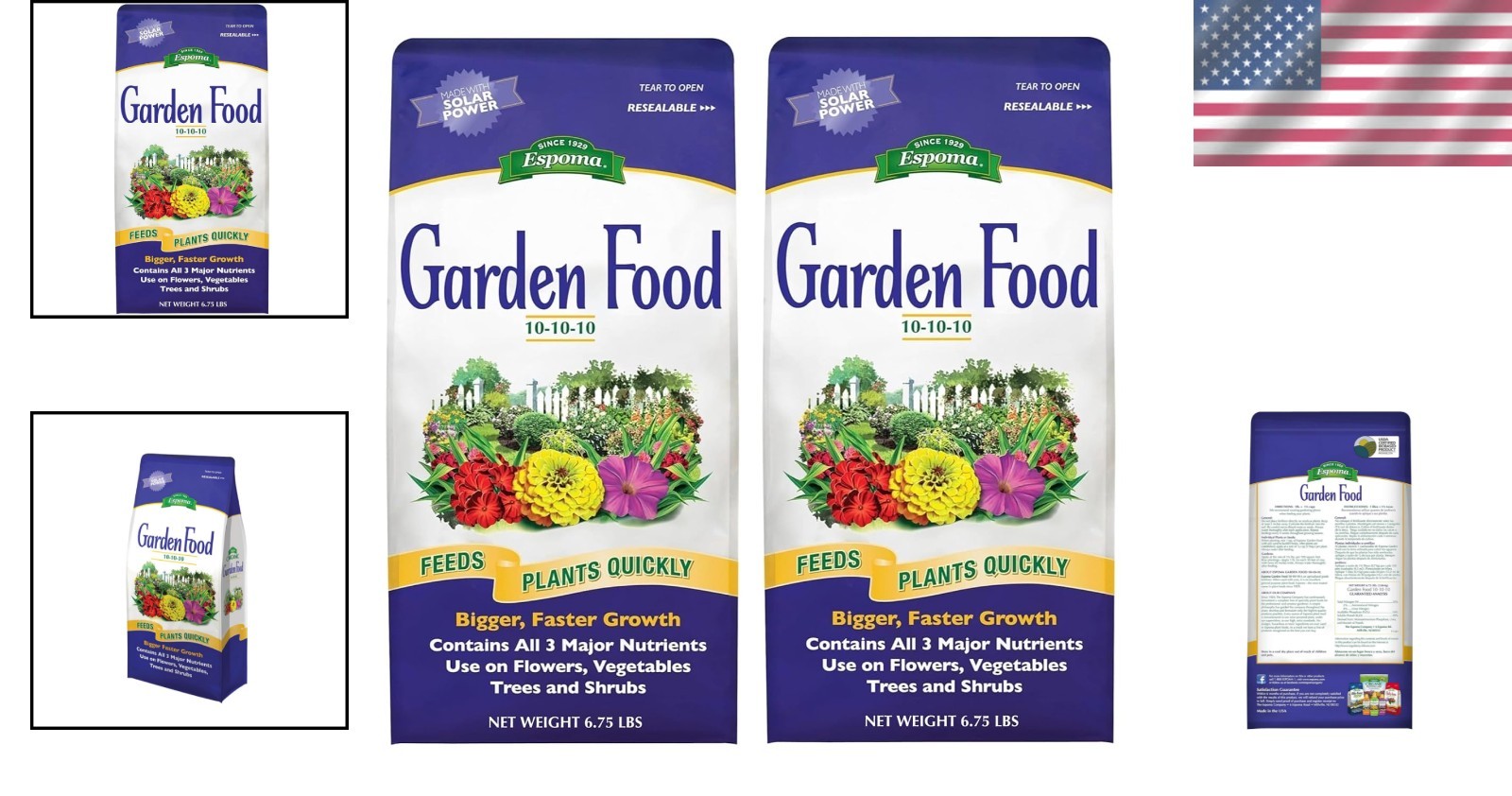 Balanced 10-10-10 Fertilizer for Flowers, Trees, Shrubs x2