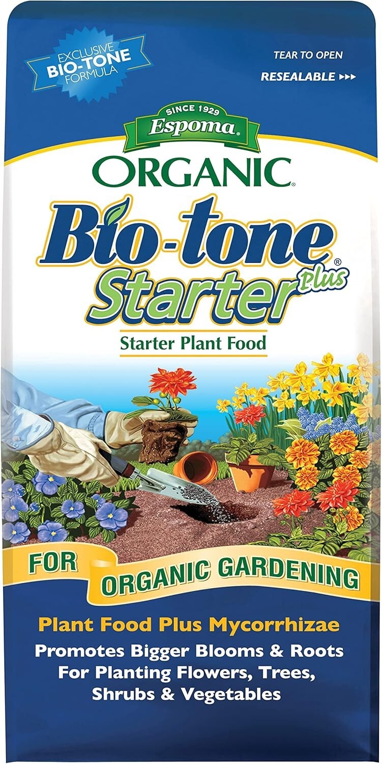 Organic -Tone Starter Plus – Superior Plant Growth with Mycorrhizae, 8 lbs