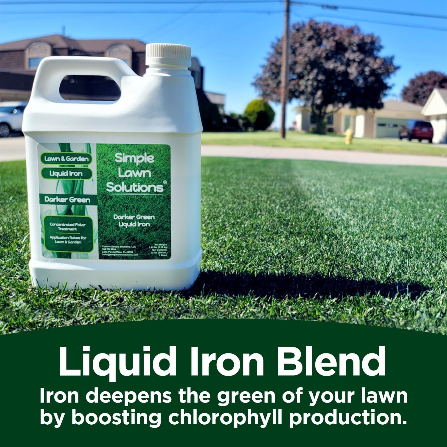 Liquid Iron Fertilizer for Darker Green Grass & Plants – Chelated Micronutrients