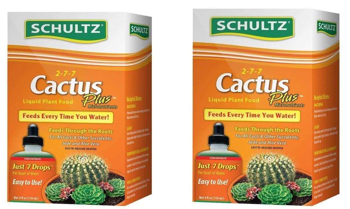 Cactus Plus 2-7-7 liquid Plant Food, 4-Ounce (2-Pack)