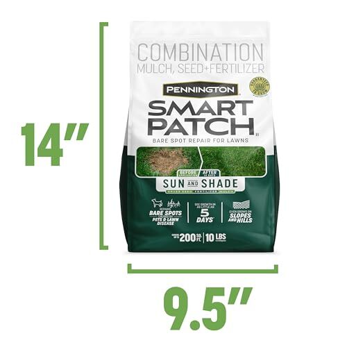 10 lb Smart Seed Fertilizer and Mulch for Repairing Bare Lawn Spots