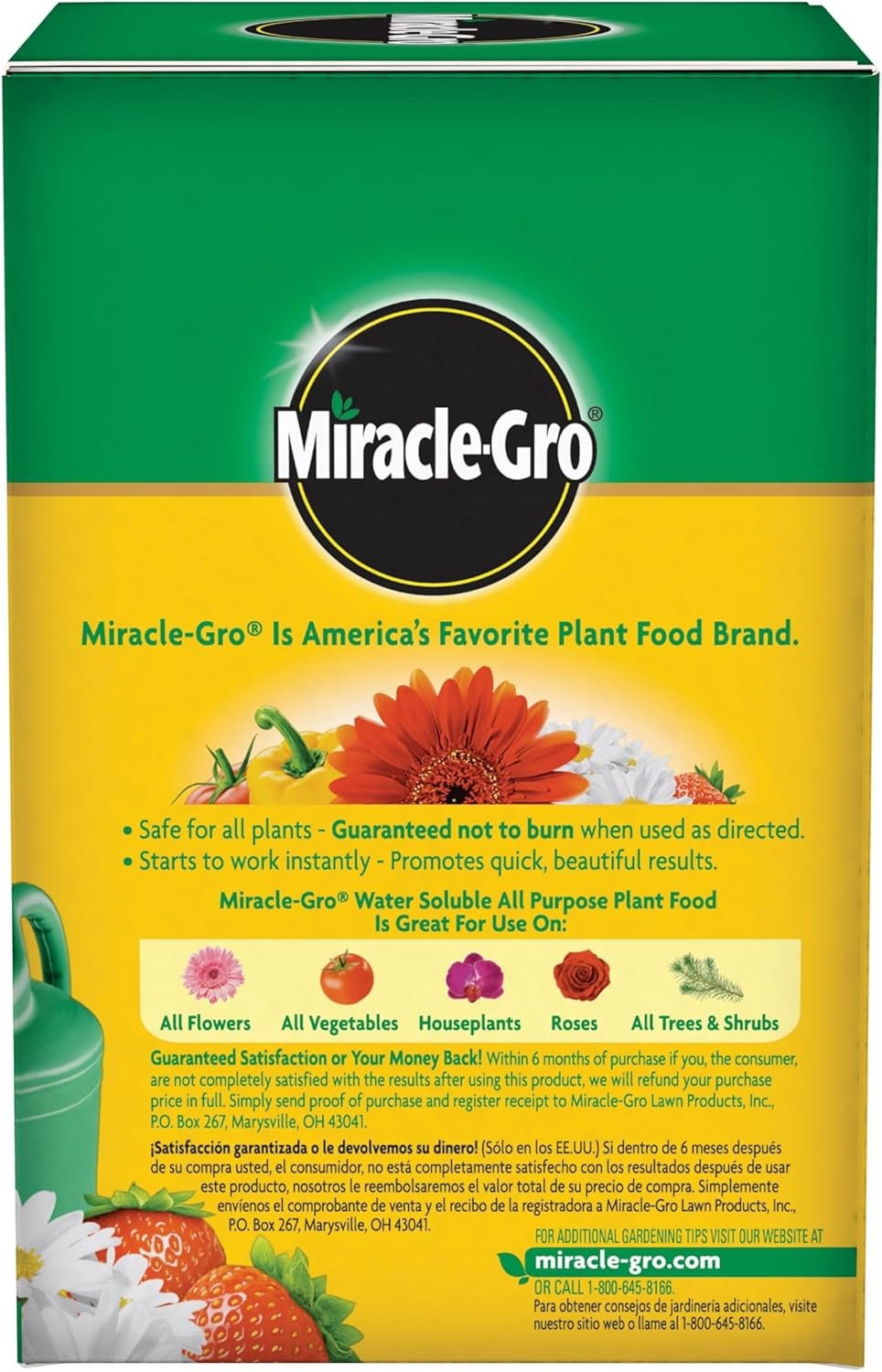 Miracle-Gro Water Soluble All Purpose Plant Food, For All Indoor or Outdoor Plan