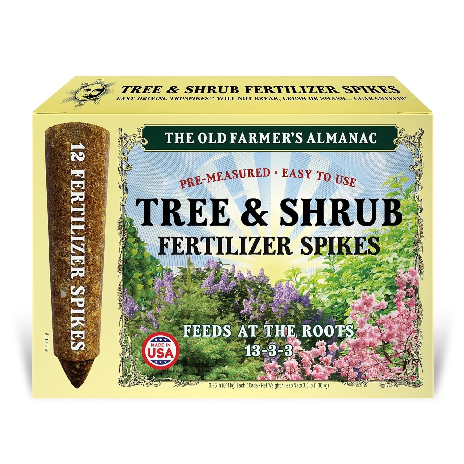Robust 13-3-3 Fertilizer Spikes for Trees & Shrubs – Long Lasting Nutrition