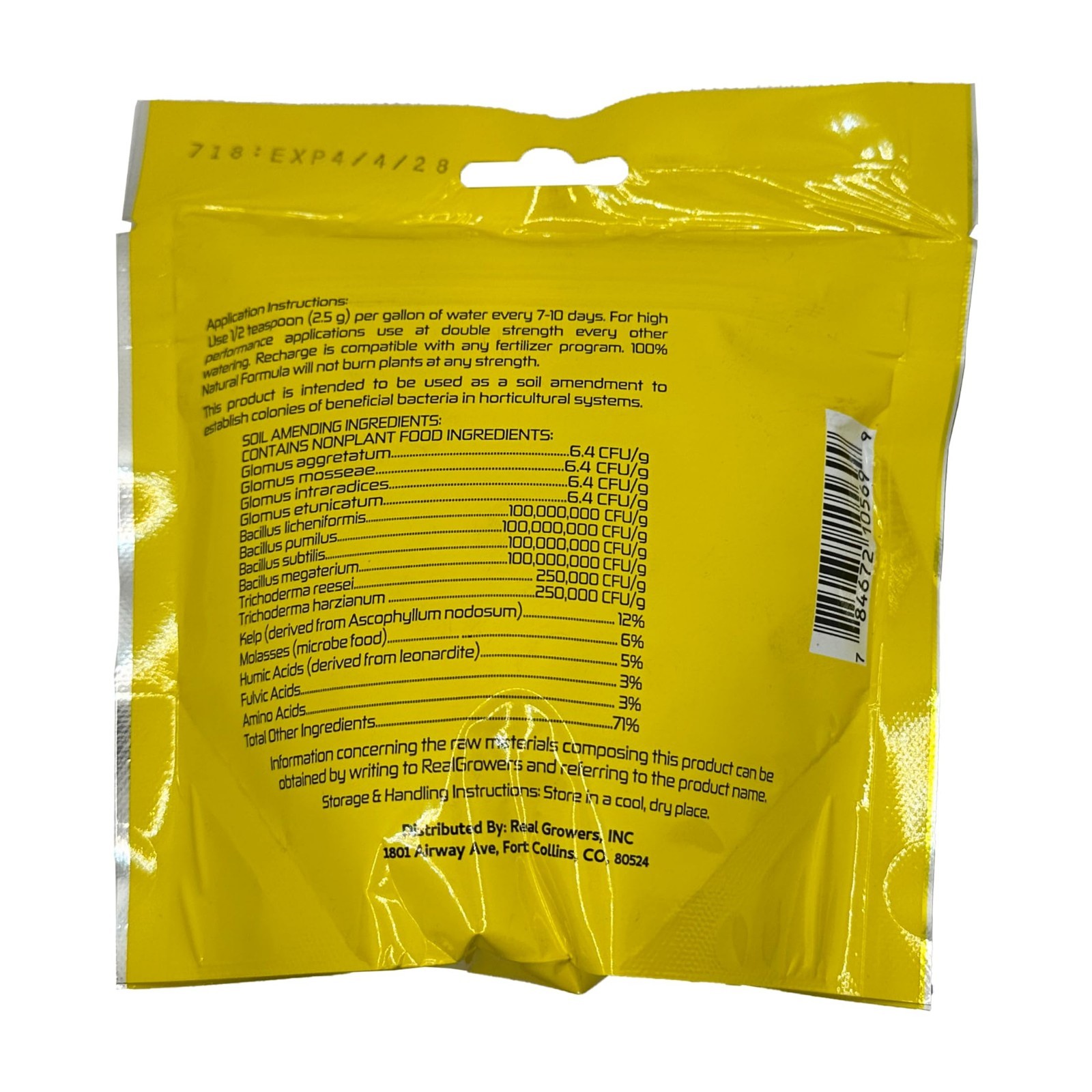 Mycorrhizae Soil Microbe Inoculant 8oz | Boost Nutrient Uptake & Root Growth
