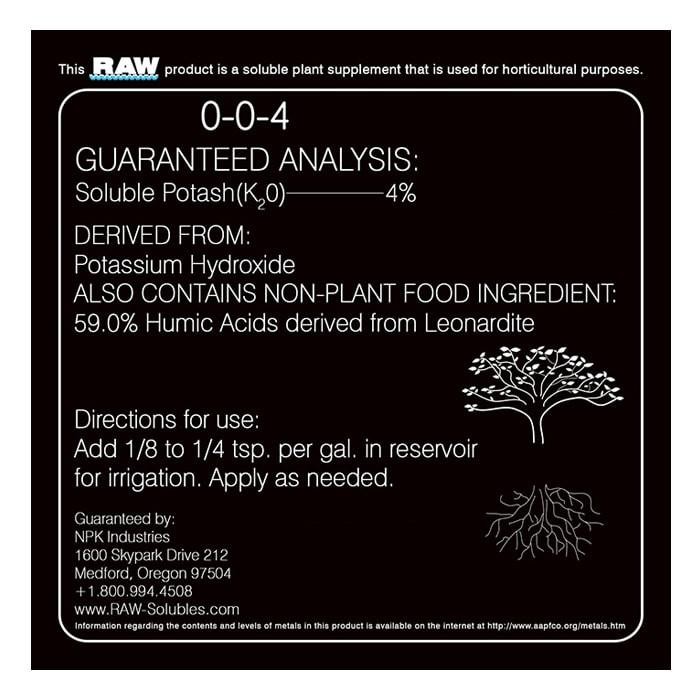 NPK RAW Humic Acid 25lbs