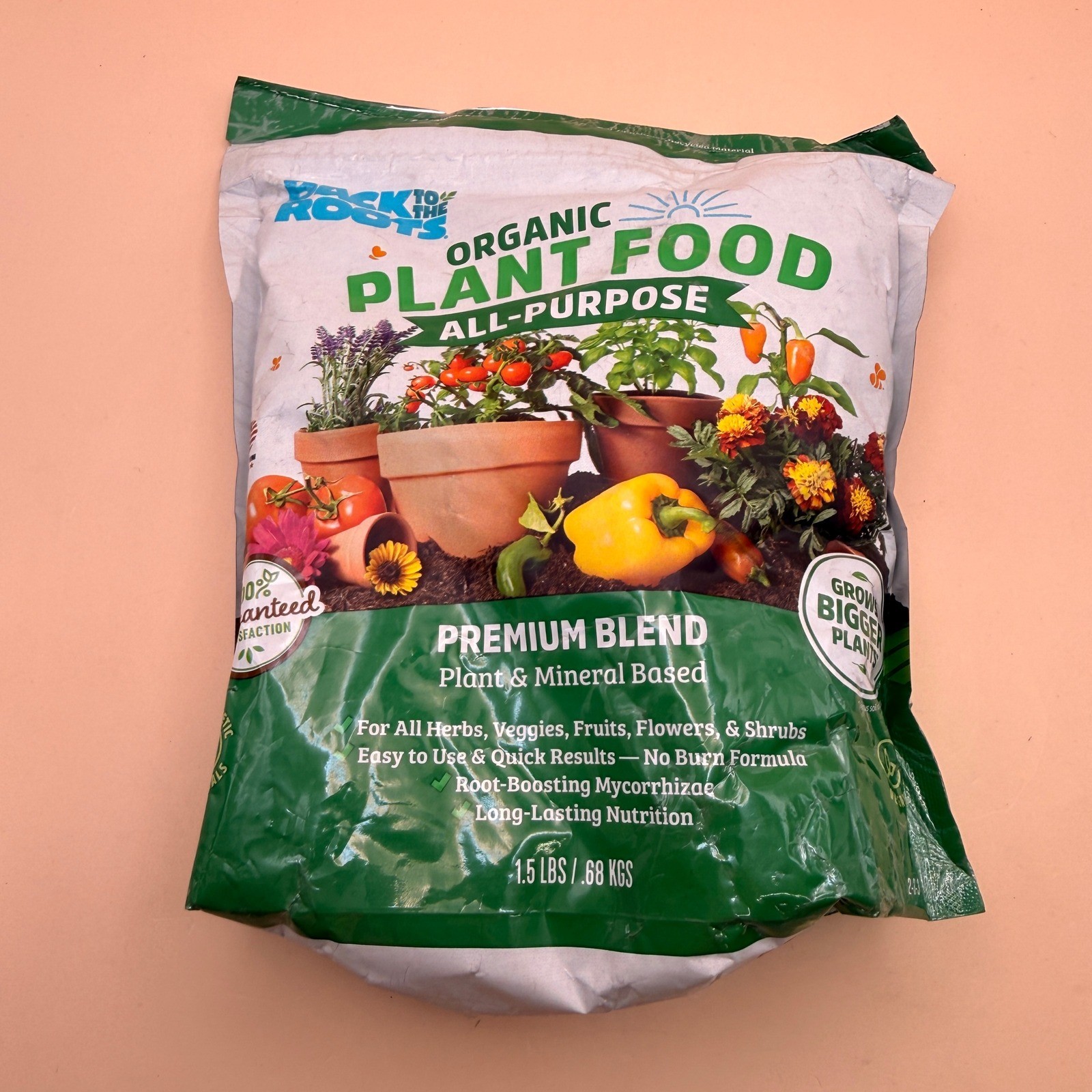 Back to The Roots All-Purpose Plant Food 1.5 lbs – Organic, Sustainably-Made