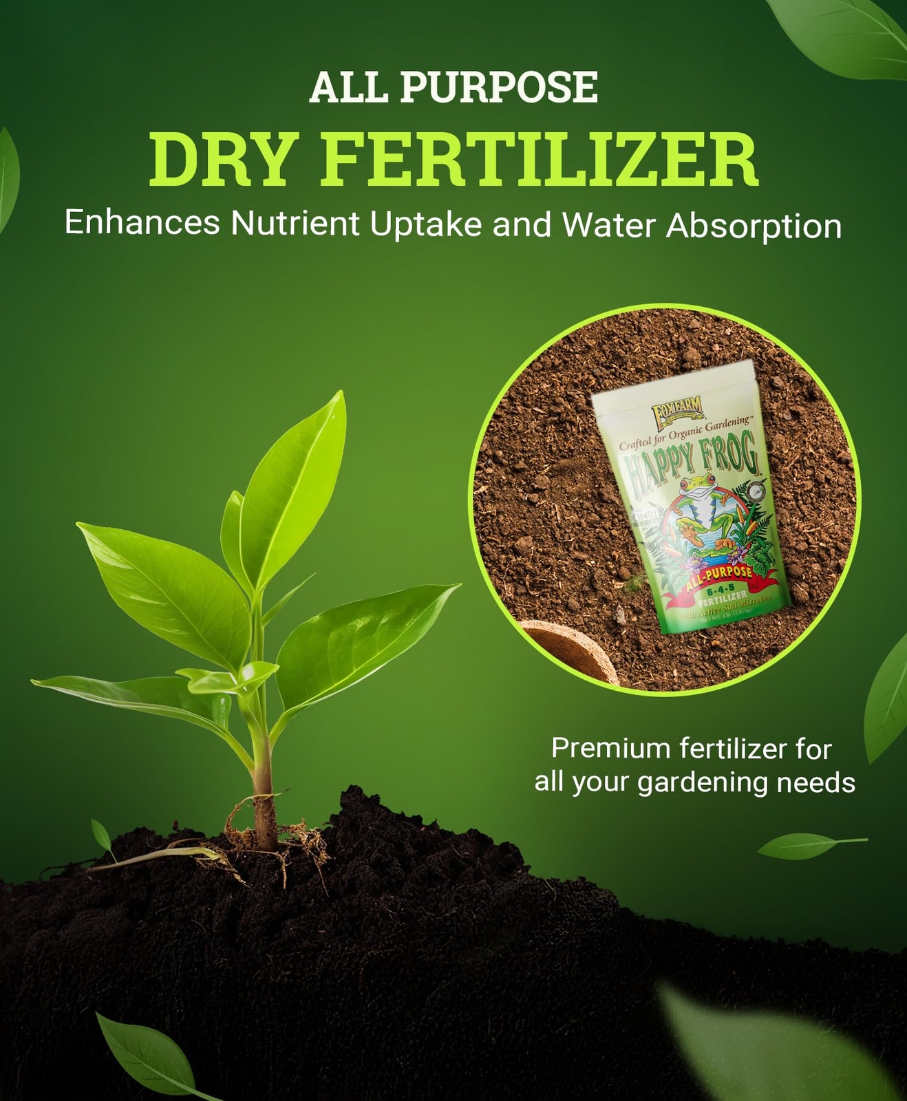 FoxFarm Happy Frog All Purpose Fertilizer 4 lbs Nutrient Rich for All Plants
