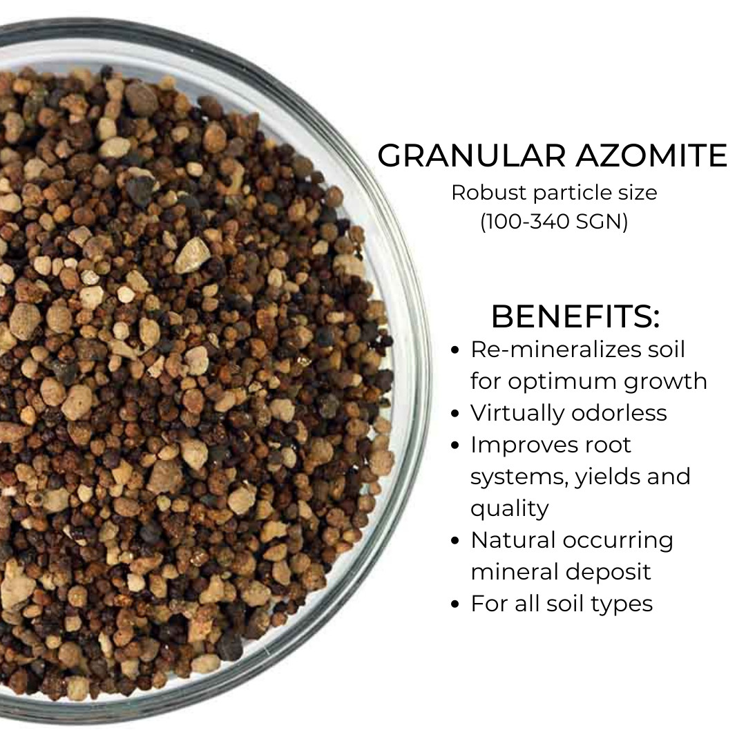 2 Pounds Granular AZOMITE Trace Mineral Organic Slow Release Fertilizer