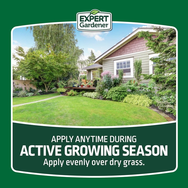 Lawn Fertilizer Plus 2% Iron Slow Release Granules 33.6 lb Feeds Grass 3 Months