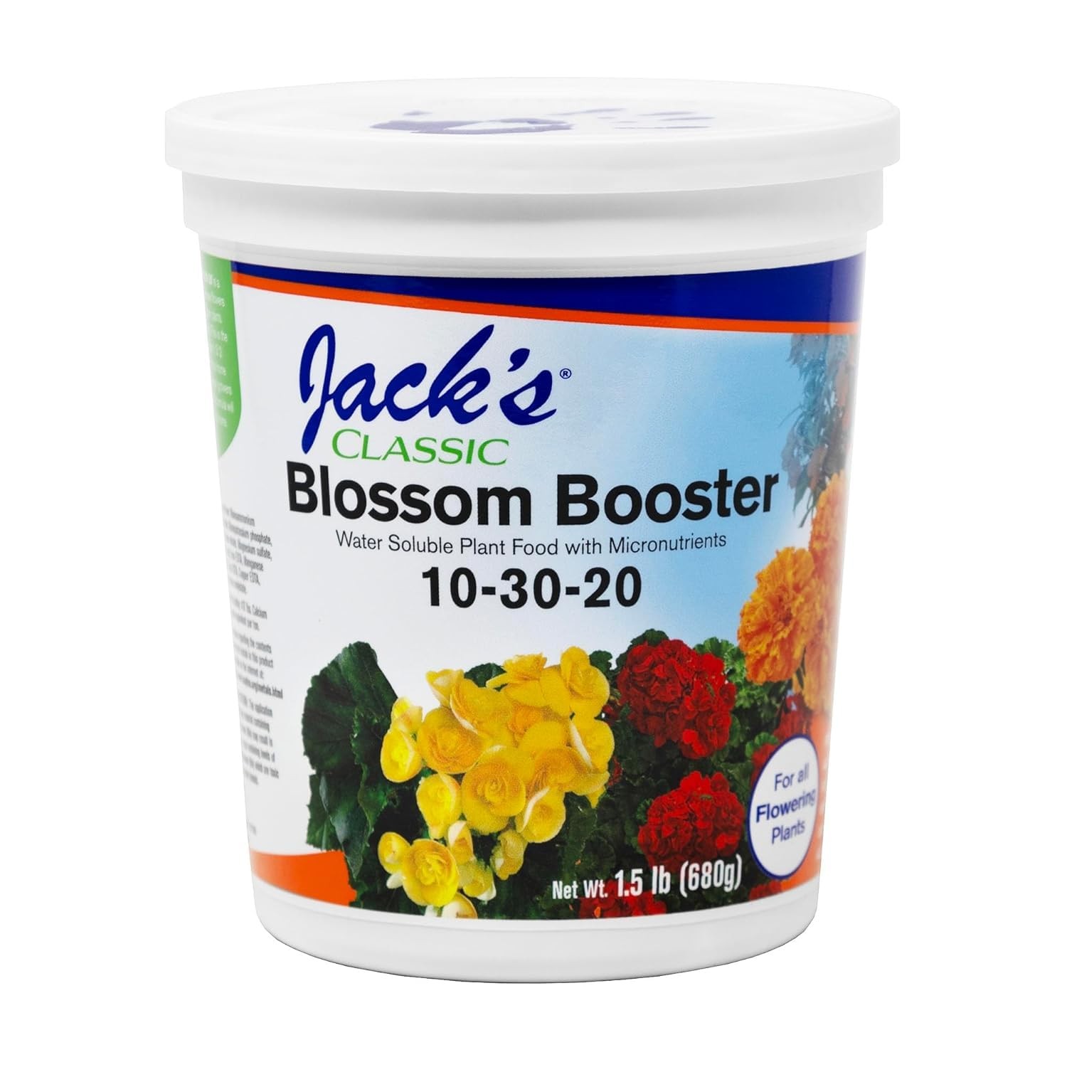 JR Peters Inc Jack’s Classic 10-30-20 Blossom Booster Water-Soluble Fertilizer –
