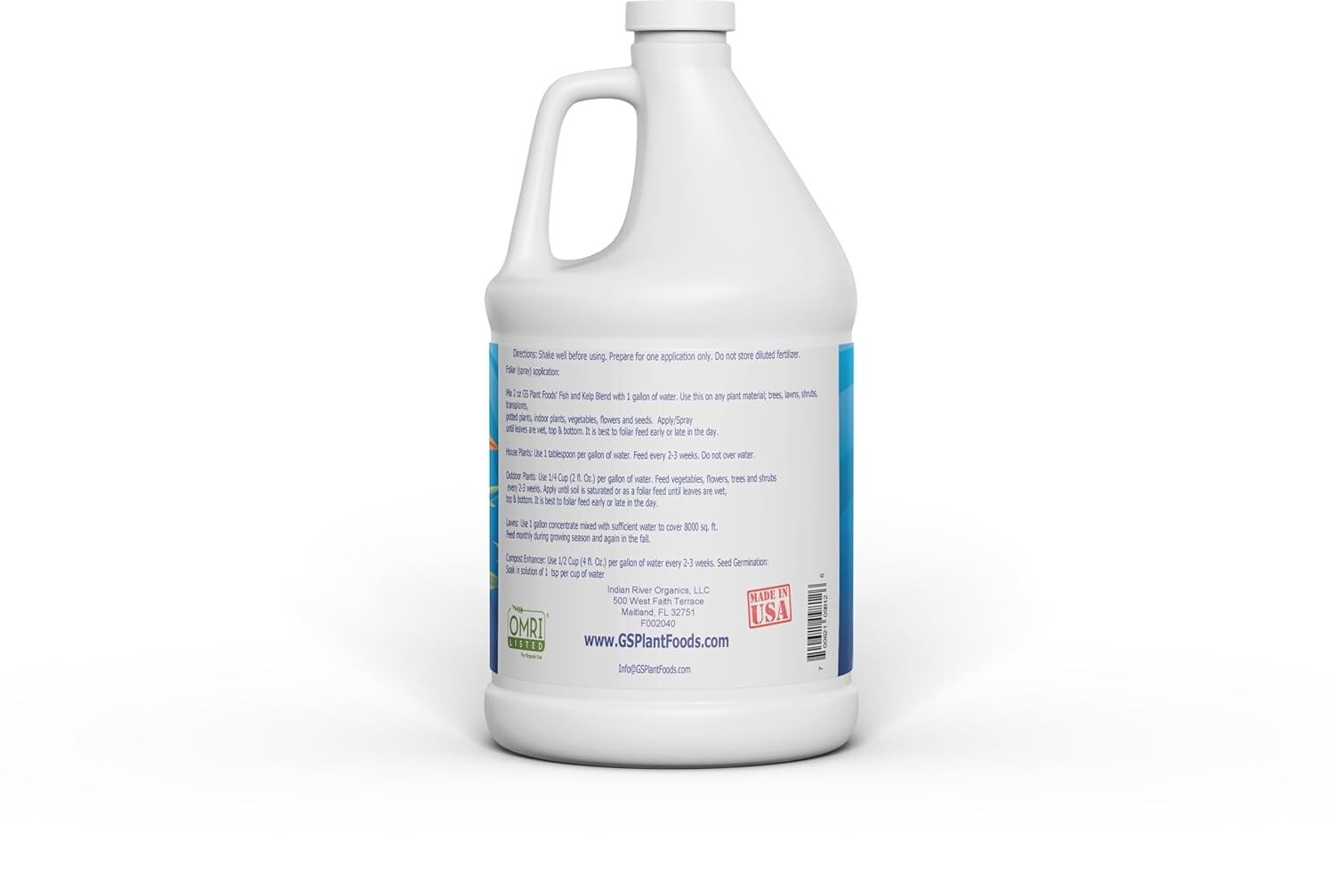 OMRI Listed Organic Fish & Kelp Fertilizer – 128 oz for Vibrant Plants & Yields