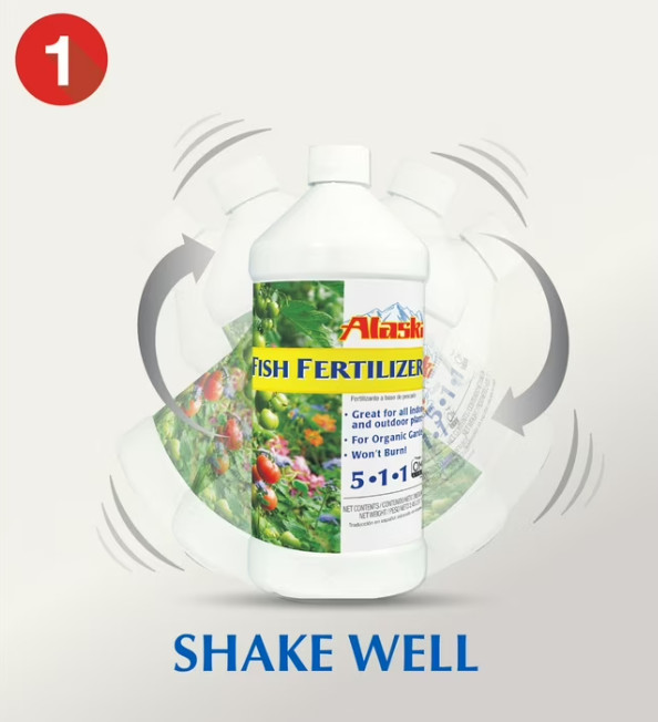 2 Packs,Alaska Fish Fertilizer 5-1-1 Plant Food, 1 gal