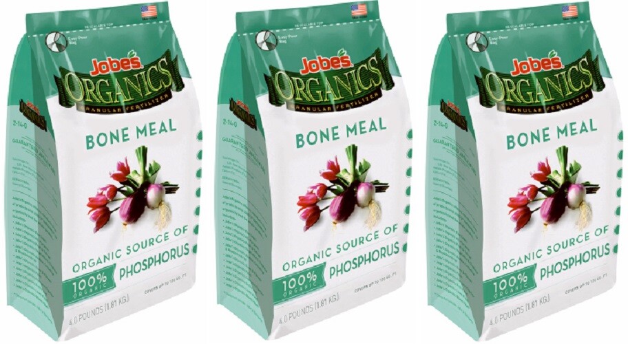 Jobe’s 09326 4 lb Organic Bone Meal Bulb & Perennial Fertilizer – Pack of 3