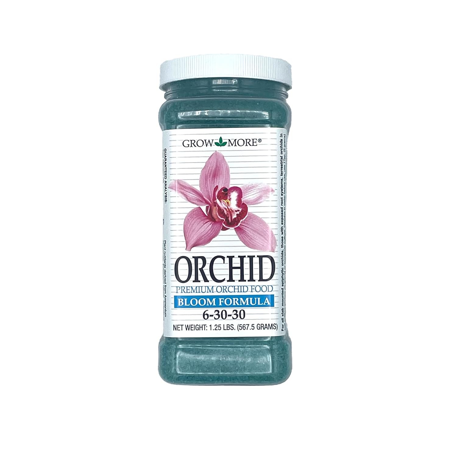 Grow More Premium Bloom Formula 6-30-30 Orchid Food Fertilizer – 1.25lbs of Wate