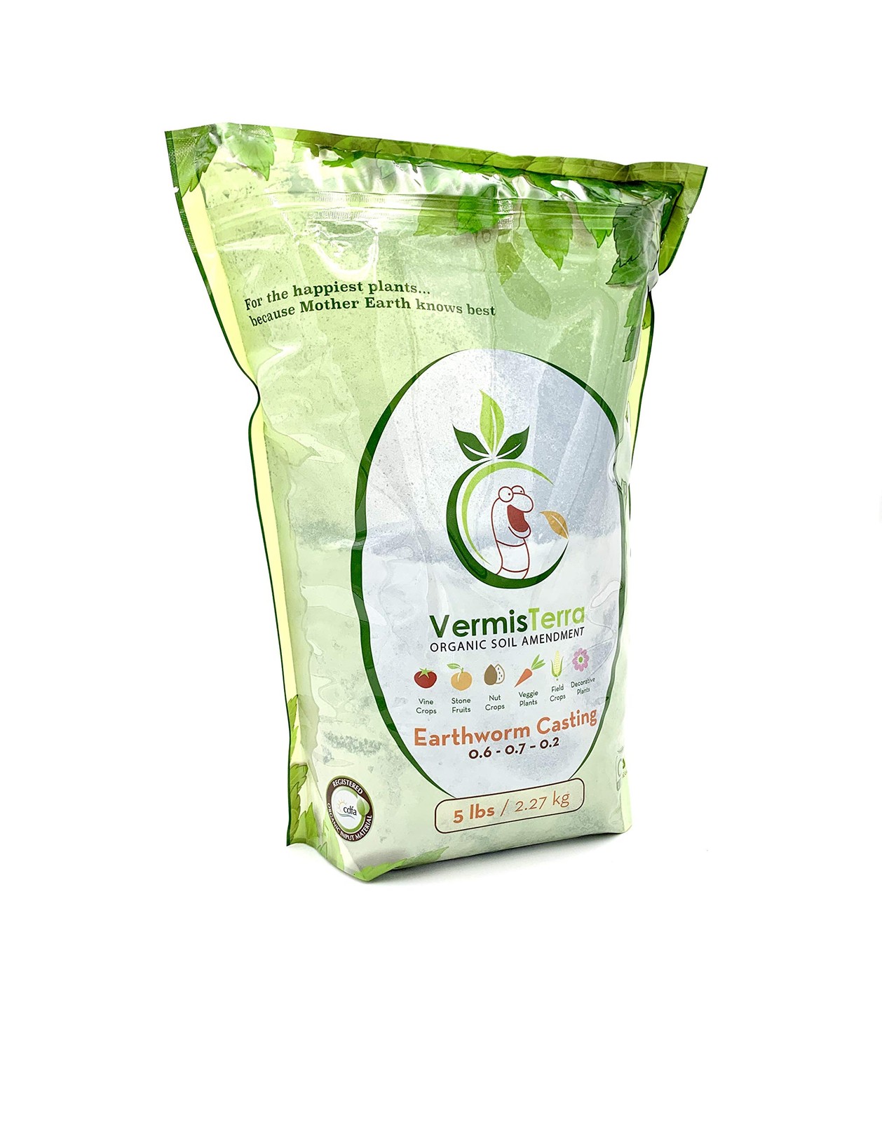 Earthworm Castings – (5 LB) 2.7 qts – 100% Organic Earthworm Castings – All N…