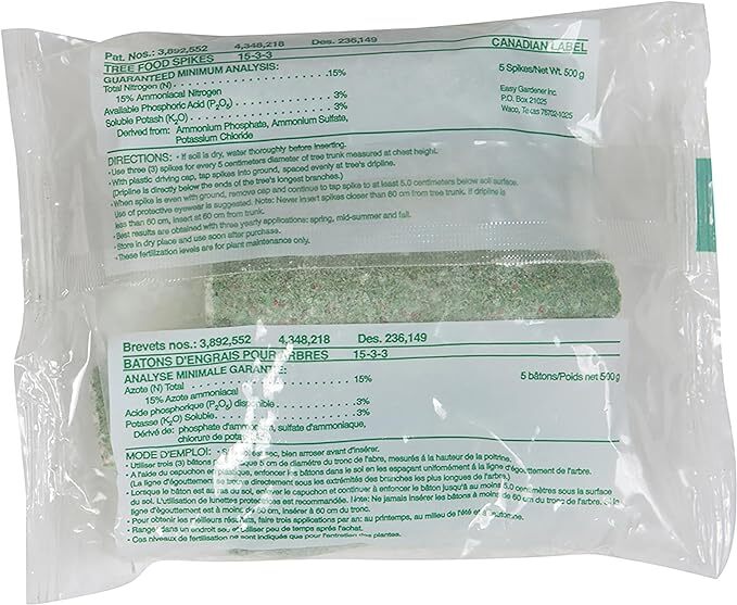 Jobe’s 02010 5 Pack 15-3-3 Tree & Shrub Food Fertilizer Spikes