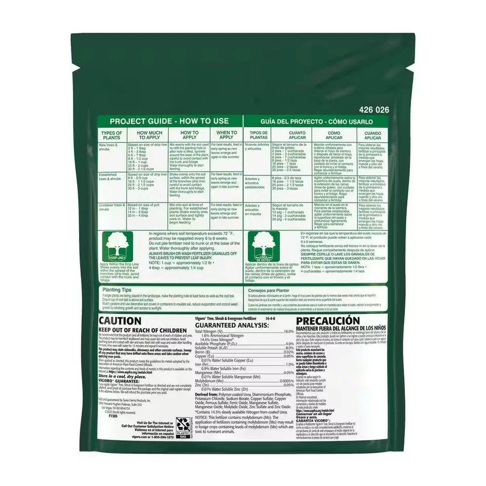 Vigoro Tree, Shrub & Evergreen Fertilizer 16-4-8 – 3.5 lb.