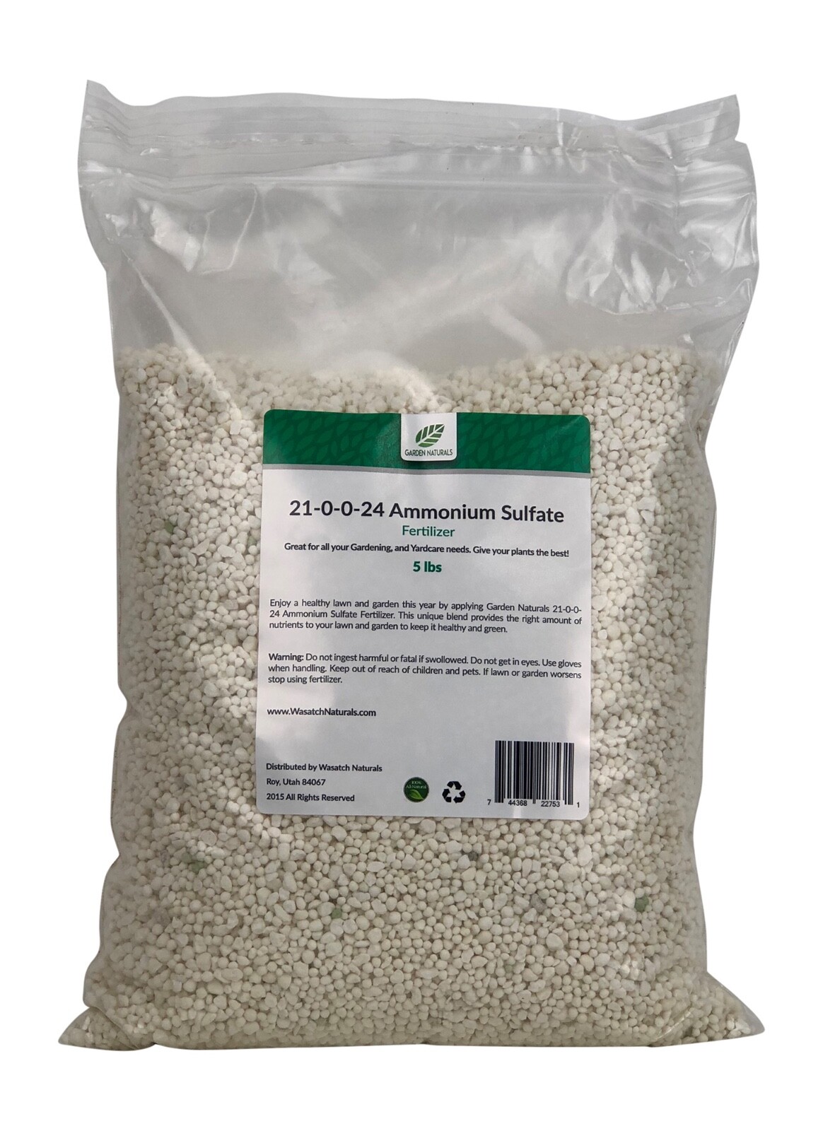 21 0 0 24 Ammonium Sulfate Fertilizer by Garden Naturals 25 Pounds