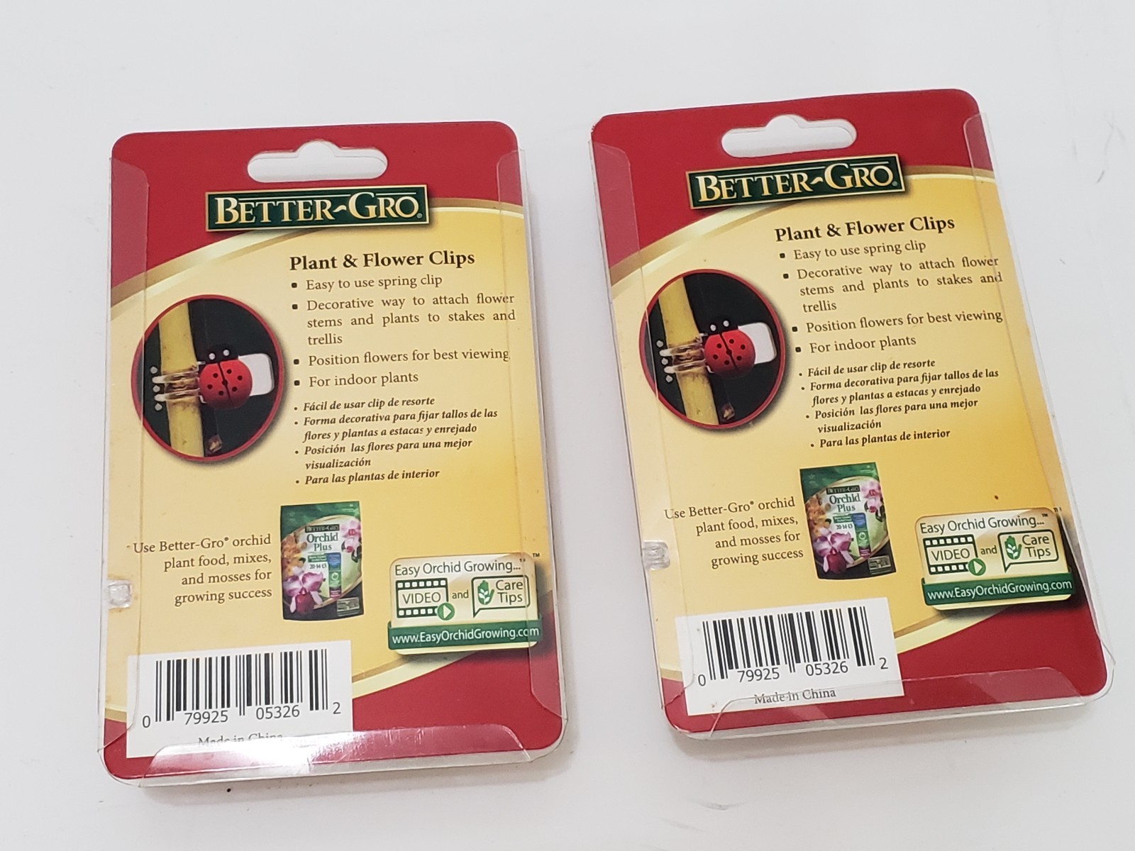 Better GRO Lady Bug Plant Clips – Pack of 6 Bugs – LOT OF 2 PACKS – Flower Decor