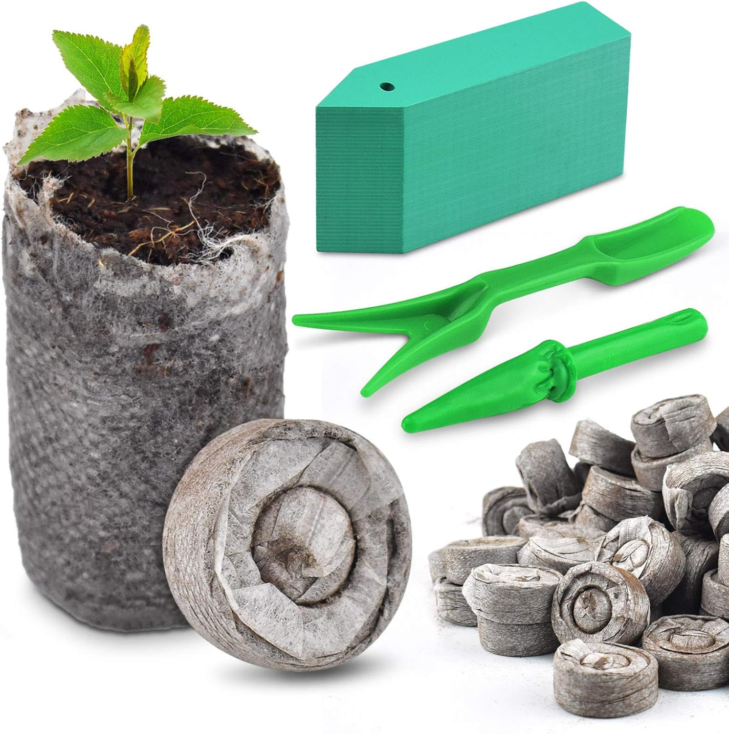 100 Pcs 30Mm Peat Pellet Seed Starter Soil, Compressed Seed Fertilizer Nutrient