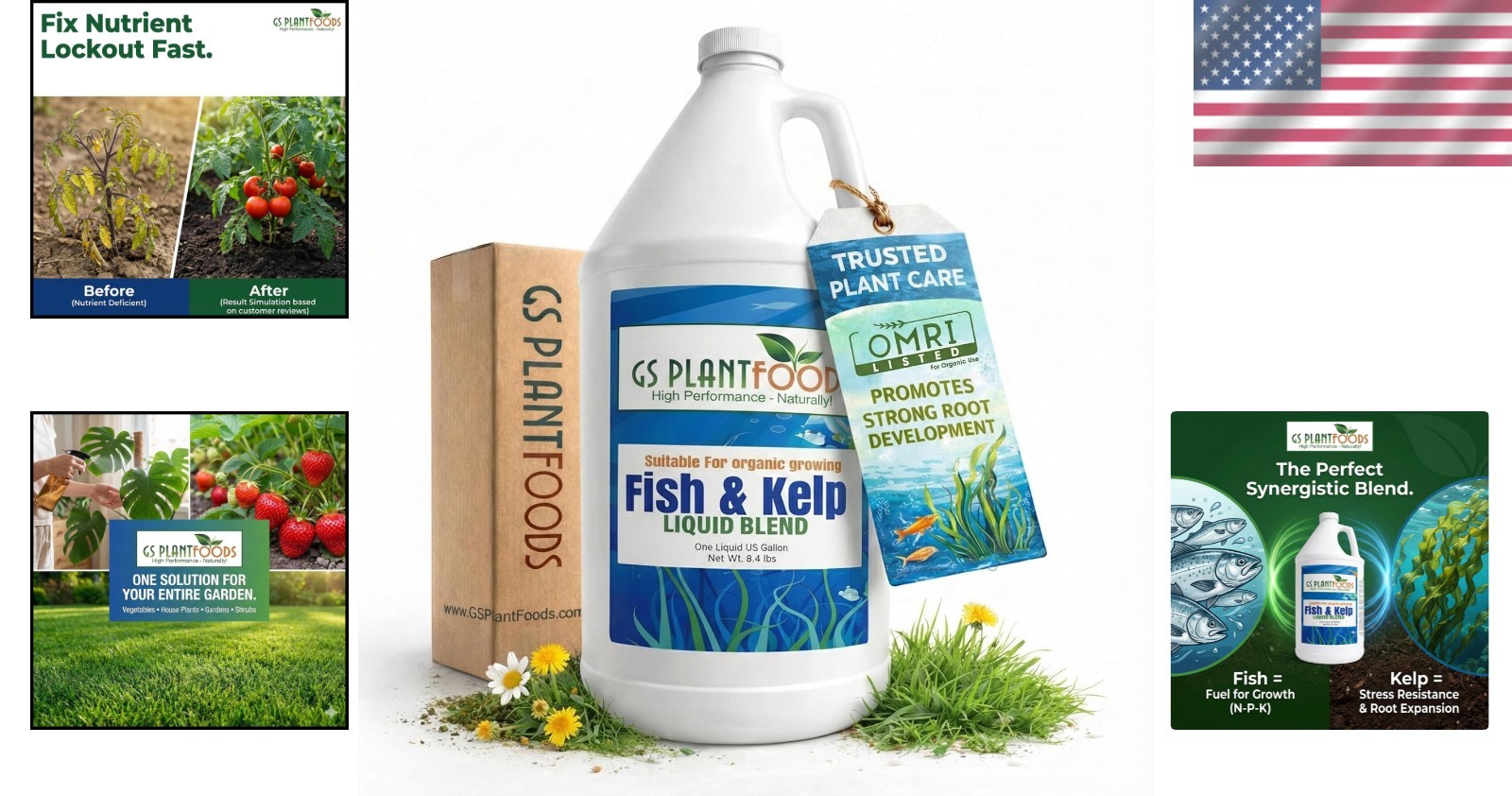 Sustainable 1 Gallon Liquid Fish & Kelp Fertilizer – Boost Soil Health Naturally
