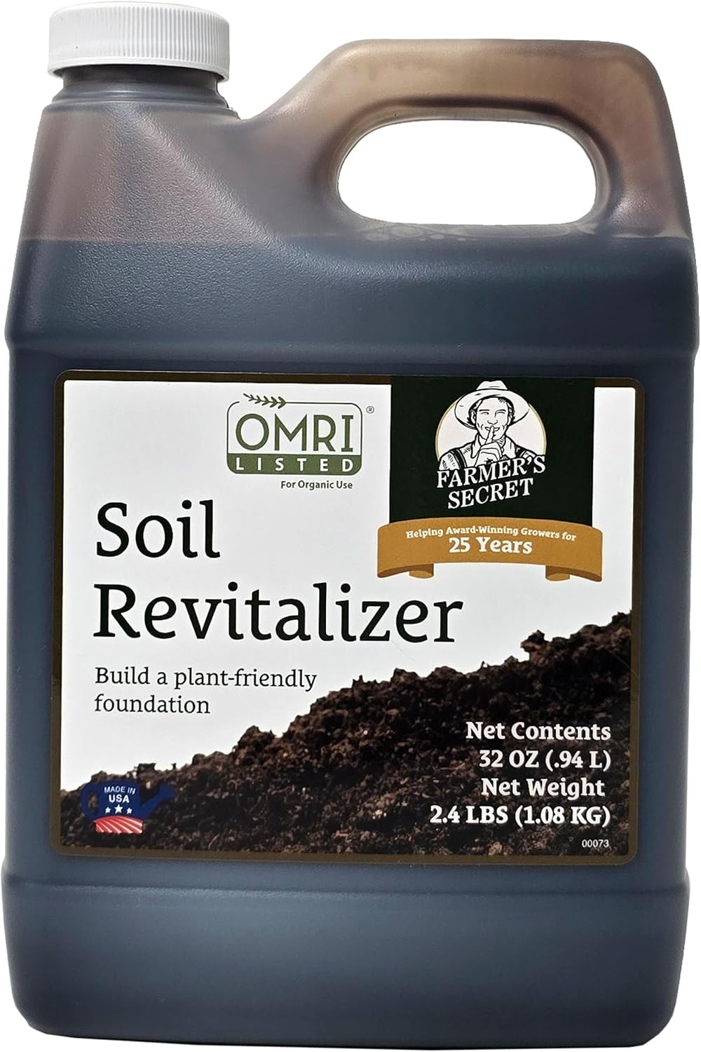 Farmer’S Secret Soil Revitalizer (32Oz) – Organic (OMRI Listed) Dirt Health Boos