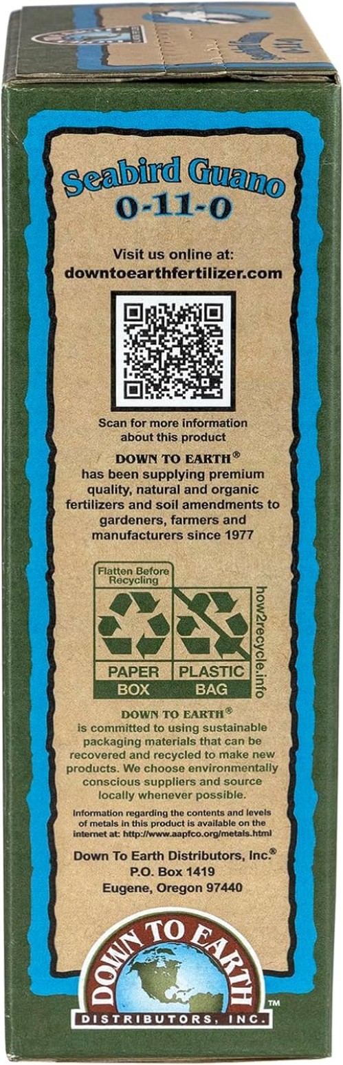 All Natural 5 lb Seabird Guano Fertilizer – Boosts Blooms & Soil Health