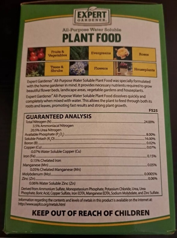 Expert Gardener All-Purpose Water Soluble Plant Food Fertilizer, 1.5 lb.
