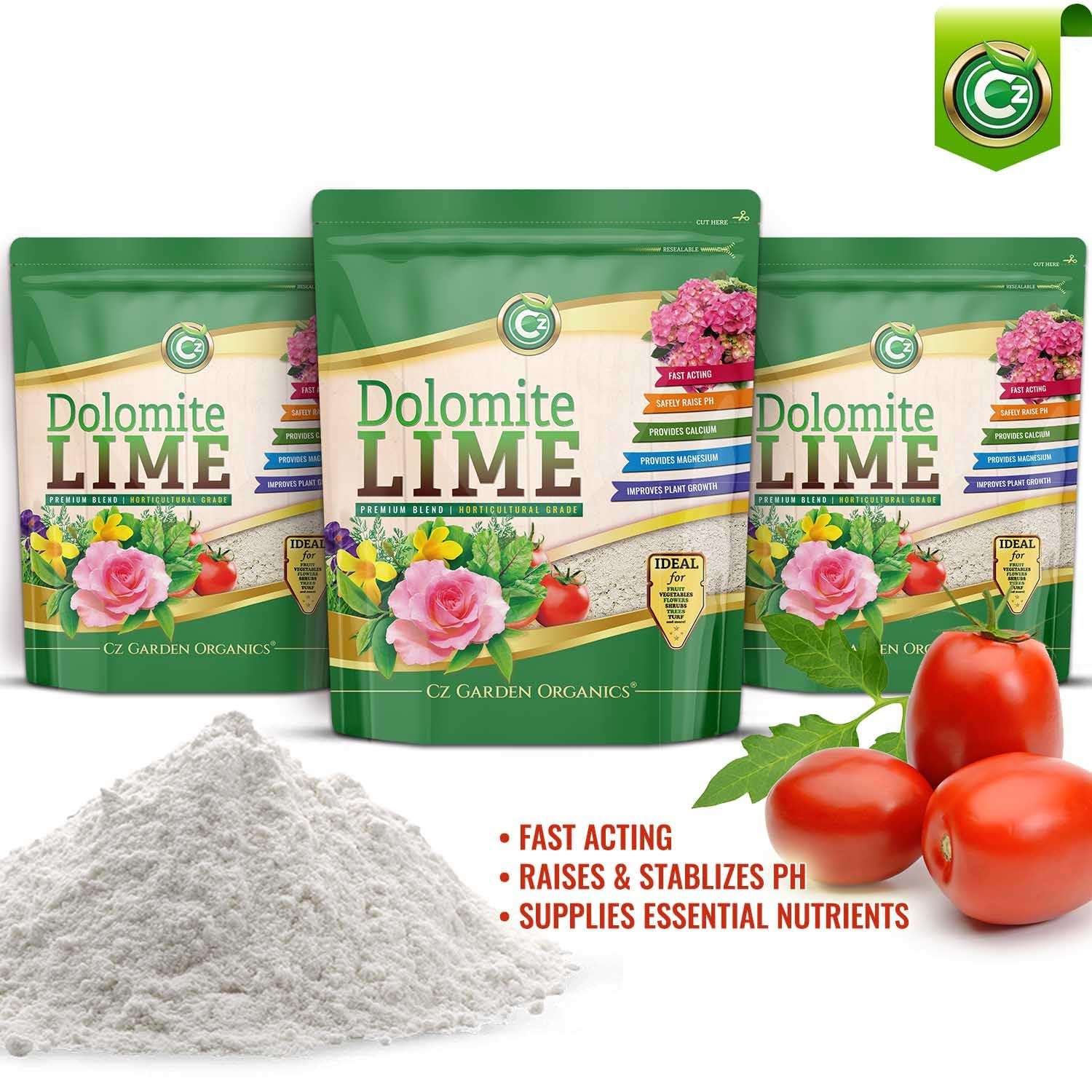 Organic Dolomite Lime 5LB – Made in USA – OMRI Listed – Garden Soil Amendment Fe