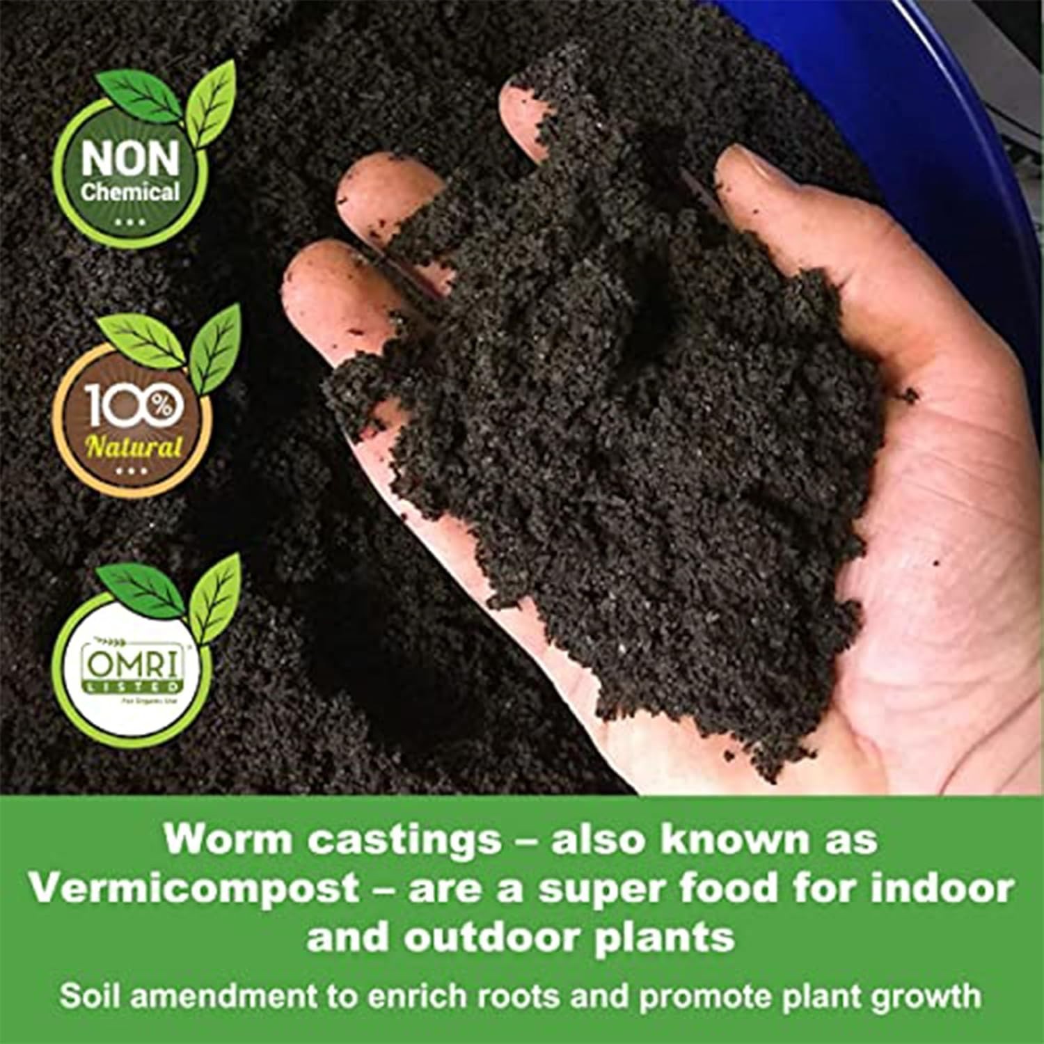 Eco-Friendly 100% Organic Worm Castings – Perfect for Vegetables & Flowers