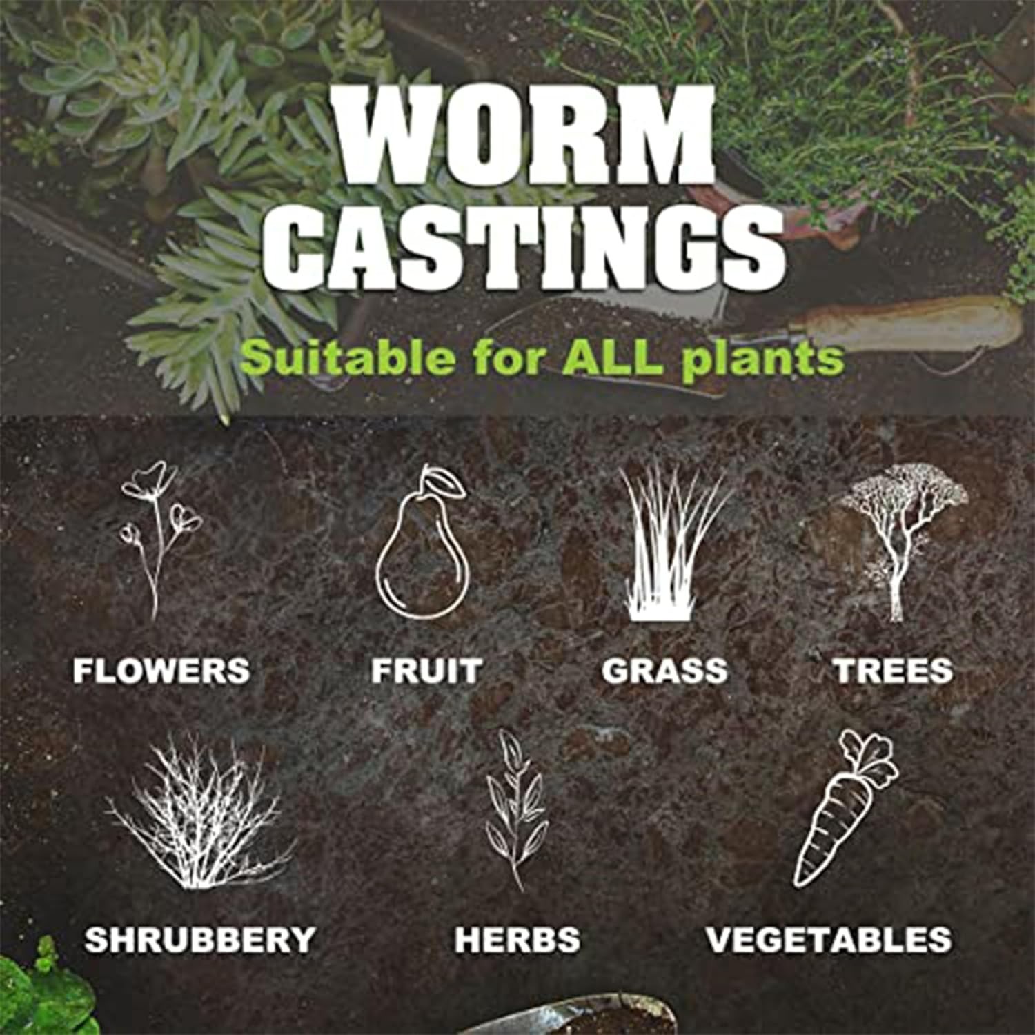 Eco-Friendly 100% Organic Worm Castings – Perfect for Vegetables & Flowers
