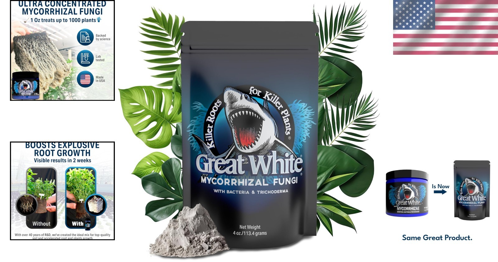 Mycorrhizal Fungi 4 oz – Plant Root Stimulator