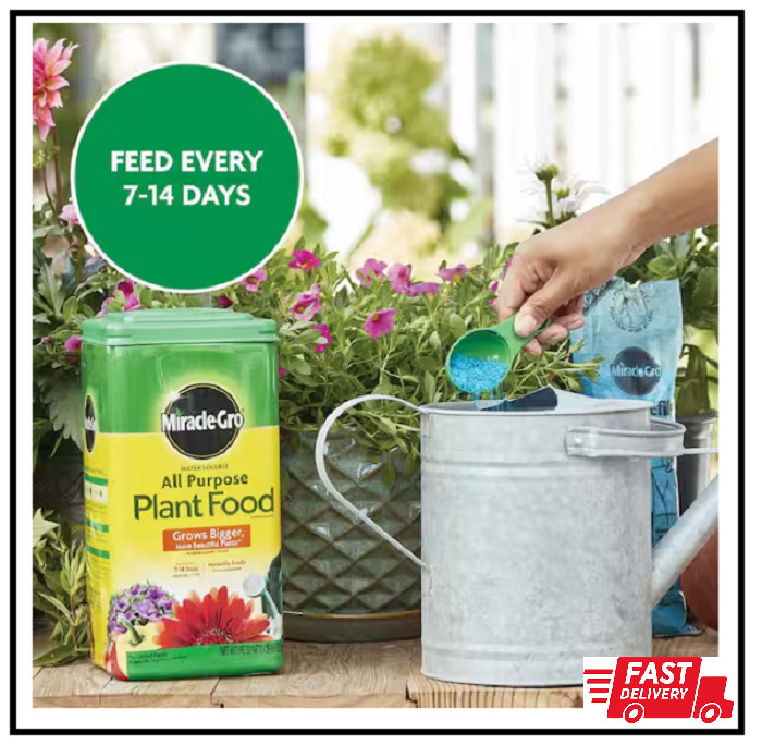 Water Soluble All Purpose Plant Food 4.25 Lbs. for Indoor/Outdoor Plants, Roses,