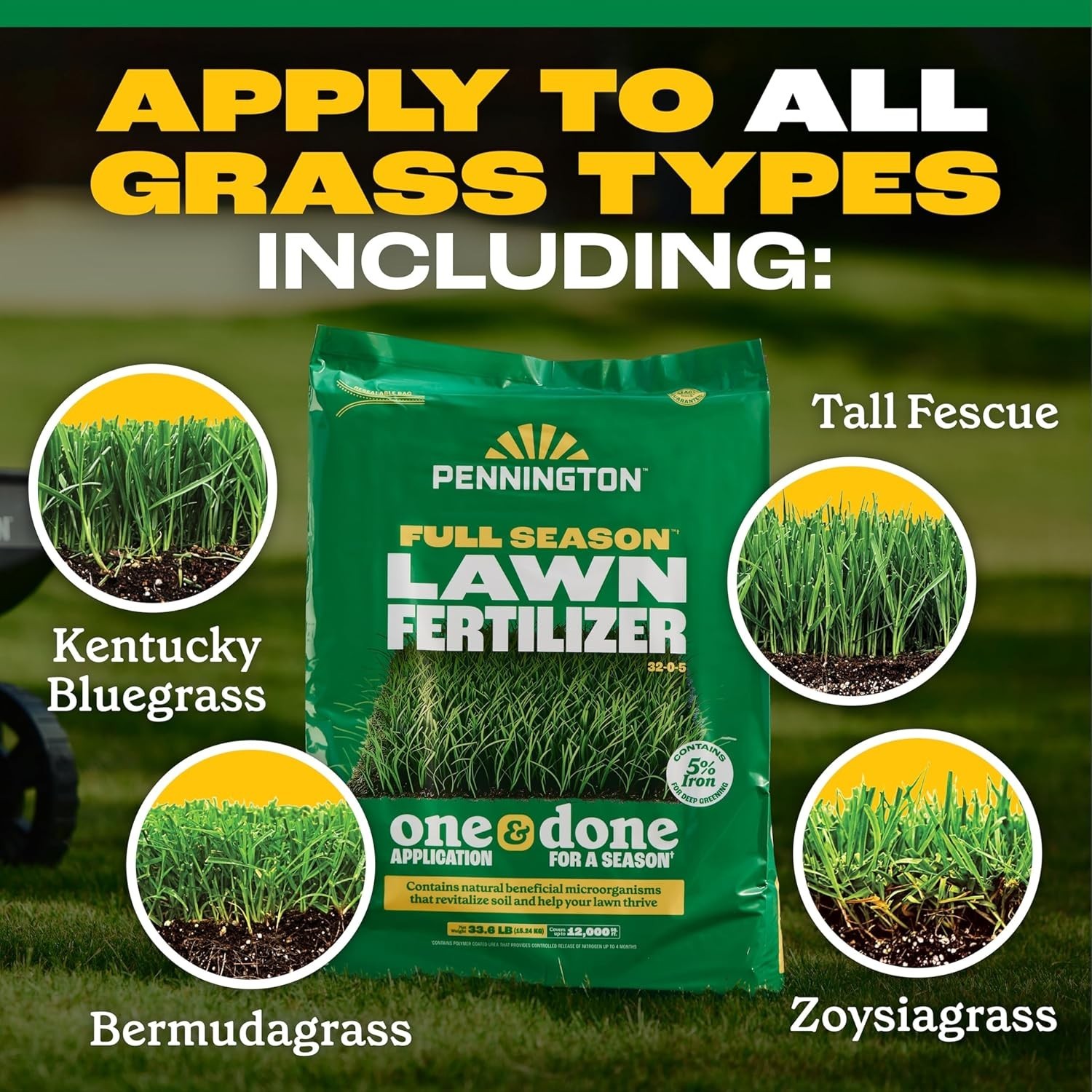Full Season Lawn FERT 12M 32-0-5 RF 35/33.6LB