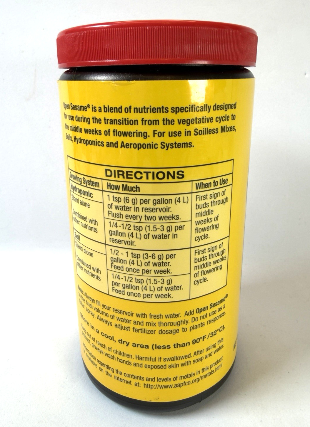FoxFarm Open Sesame Soluble Fertilizer, 1 lb. Canister (5-45-19)