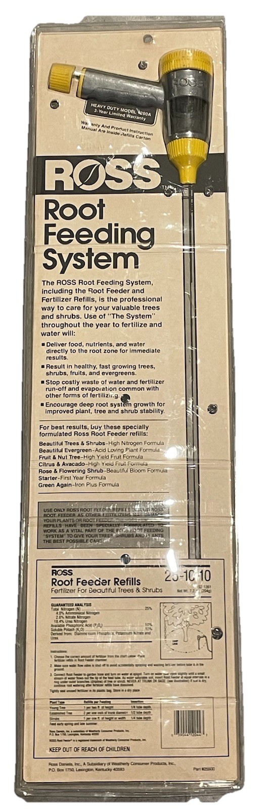 ⭐️ Ross Root Feeder Tree Bushes Shrubs Heavy Duty Model 1200A + 12 Refill Unit ⭐
