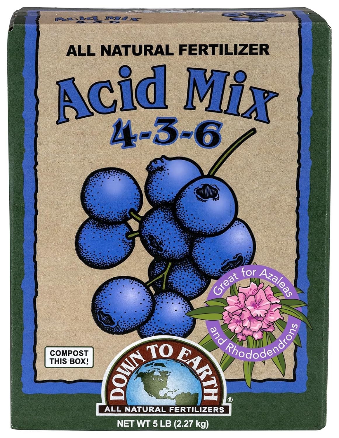 5 lb Organic Plant Food for Lush Raspberries & Rhododendrons – Eco-Friendly