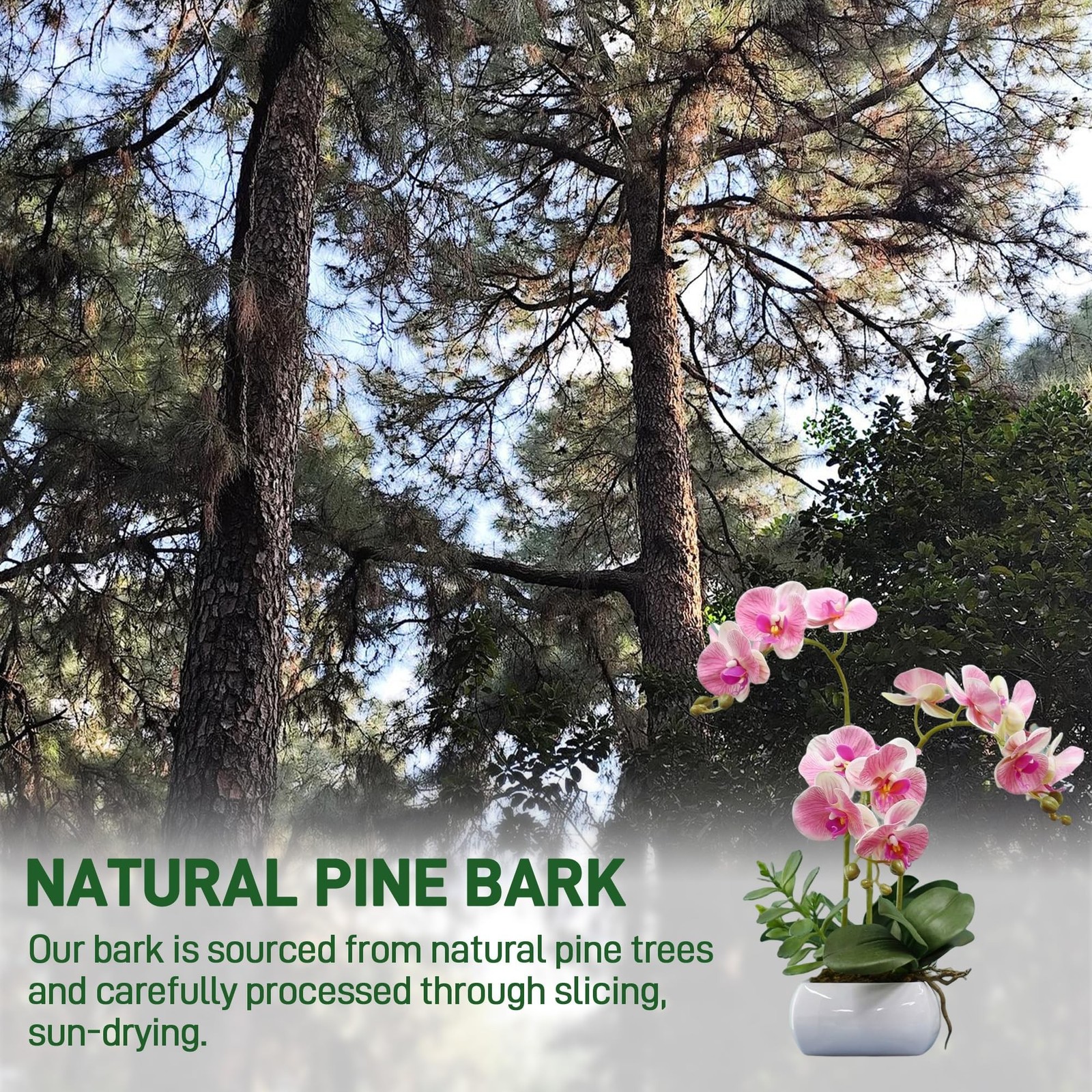29qt Orchid Bark Horticultural Grade- Natural Mulch for Potted Plants, Root D…