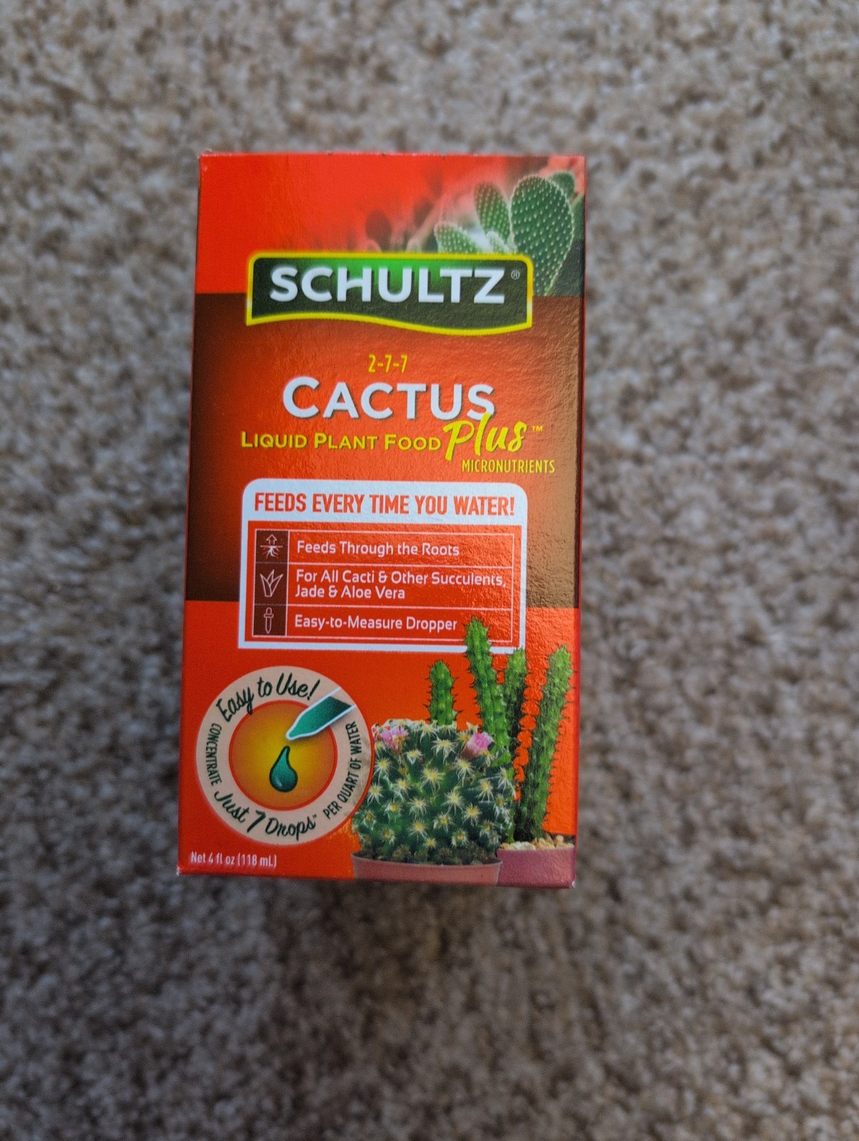 Schultz Cactus Plus Liquid Plant Food 2-7-7, 4 oz – SPF44300