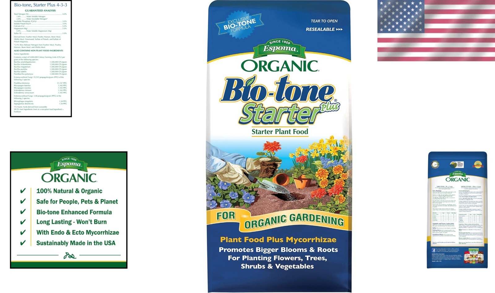 Espoma -tone Starter Plus 4-3-3 Organic Fertilizer