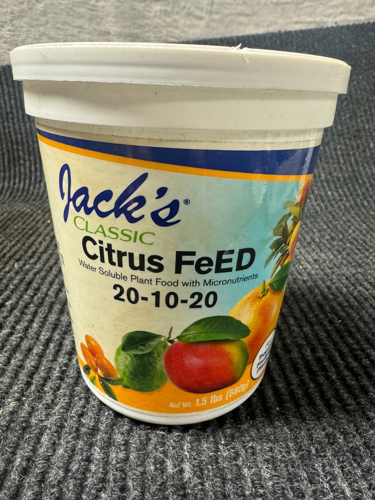 Qty 3 New Jack’s Classic Citrus Feed 20-10-20 1.5 lb.