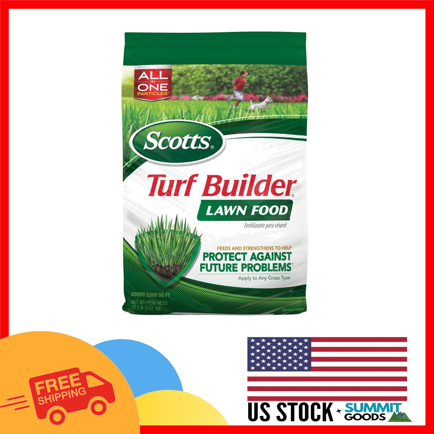 Transform Your Lawn with Turf Builder Lawn Food, Covers 5,000 sq. ft. – 12.5 lbs