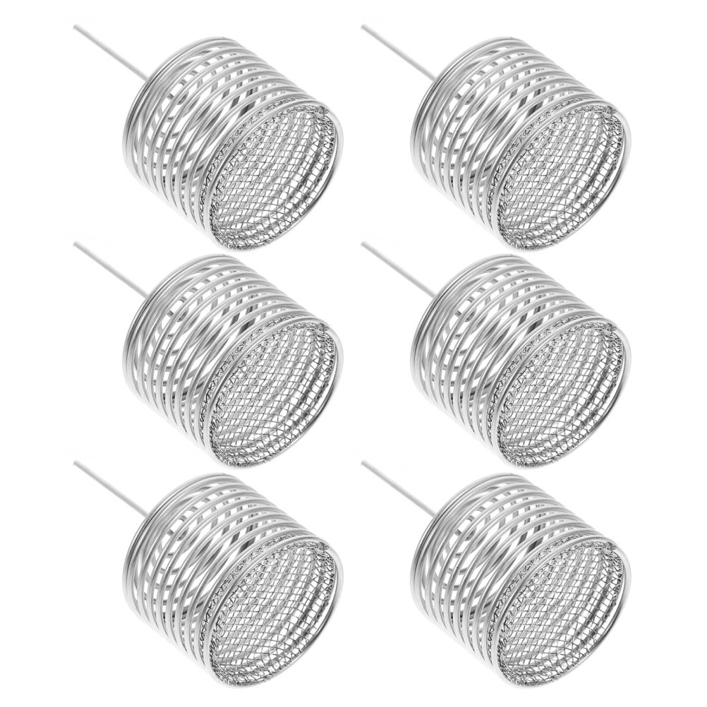 6Pcs Reusable Stainless Steel Bonsai Fertilizer Boxes Gardening Accessory Silver