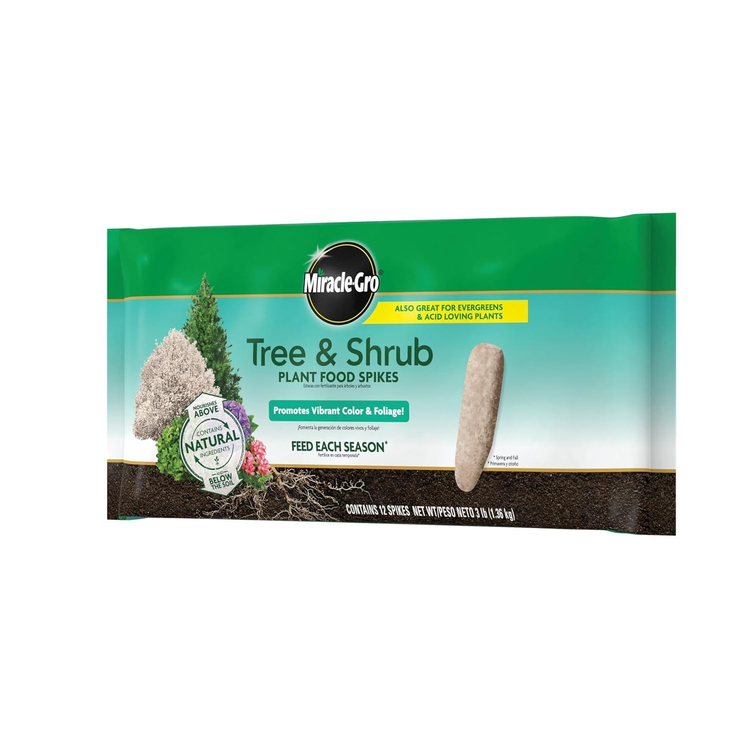 Effortless Nutrition: 12 Count Tree & Shrub Fertilizer Spikes – 3 lb. Pack