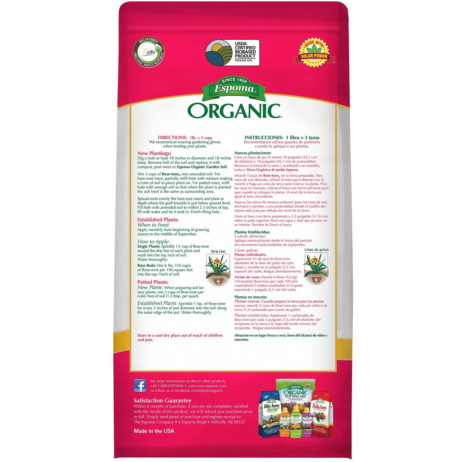 Organic Rose-Tone 4-3-2 Organic Fertilizer for All Types of Roses and Other F…