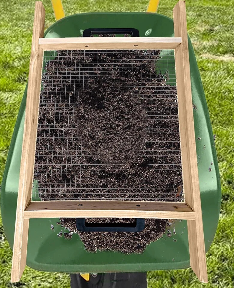 Large Soil Sifter, Dirt Sifter for Gardening, Use in a Wheelbarrow,…