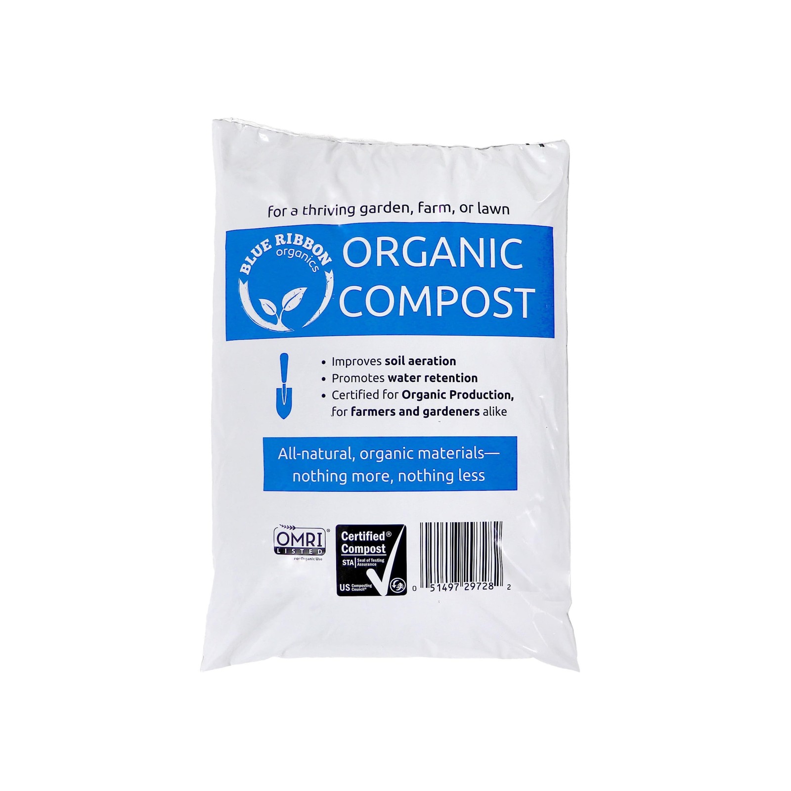 Ribbon Organics OMRI Certified Organic Compost Size: 7.9 Gallons, 32-35 Pound…